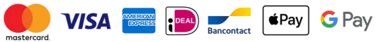 Sichere Zahlungsmethoden wie Visa, Mastercard, Paypal, Apple Pay